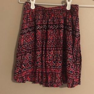 Red Aztec Skirt